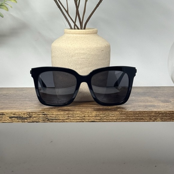 Diff Eyewear Accessories - Diff Bella Black/Black Square Bk-Gr10P Polarized Sunglasses 54-19-142